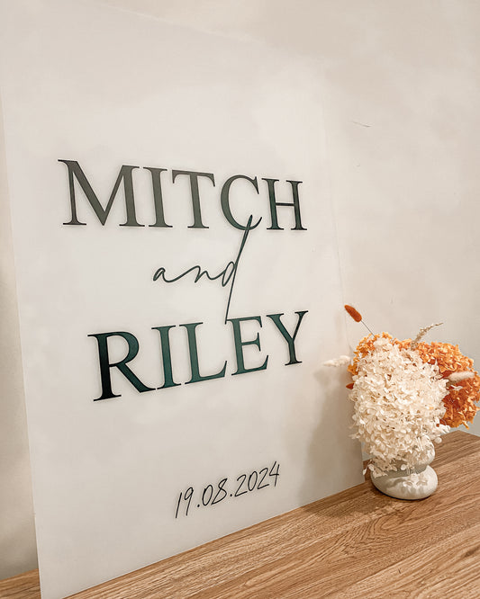 Wedding Welcome Sign Label Only