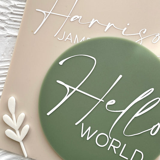 Hello World & Name Plaque Bundle