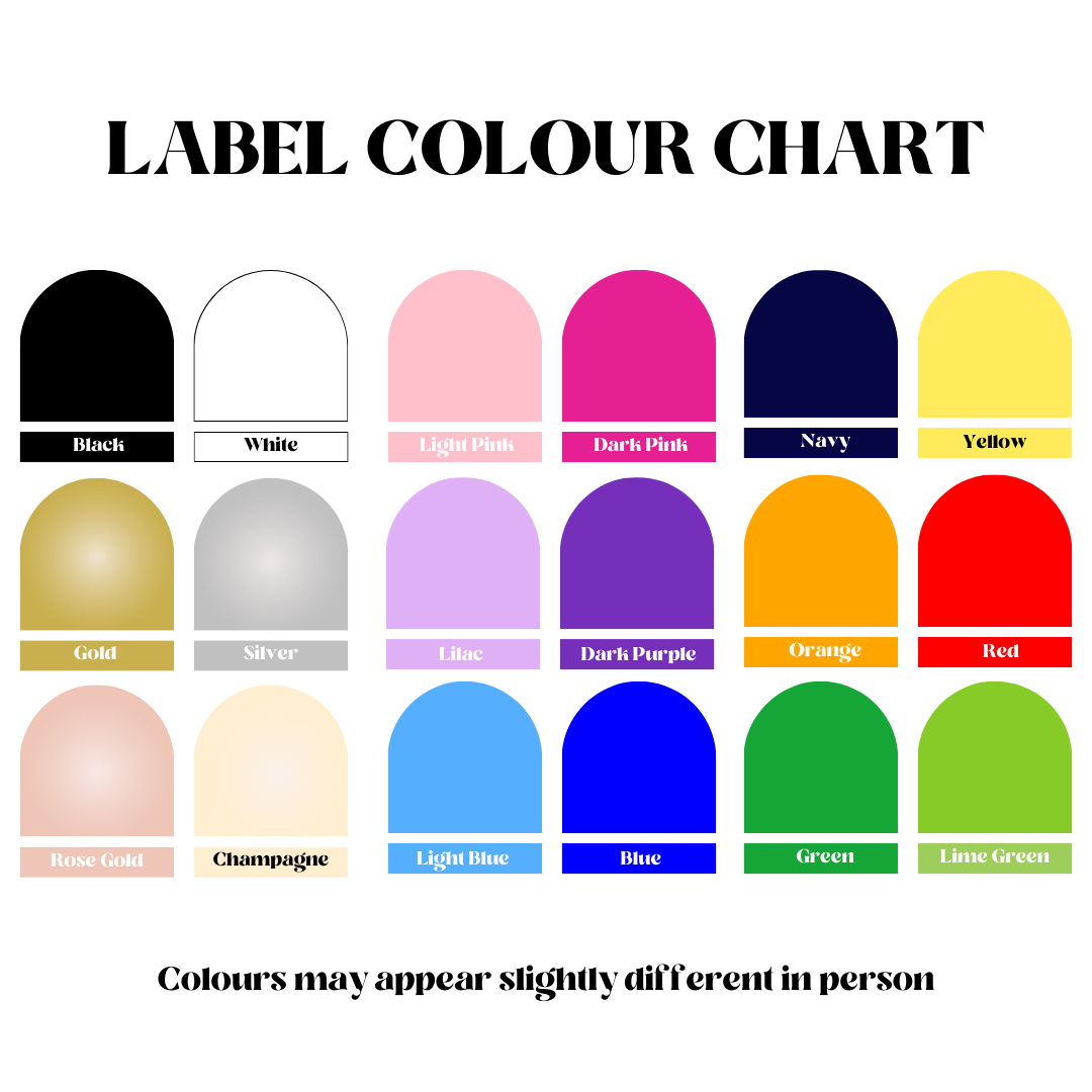 Oil & Vinegar and Salt & Pepper Labels