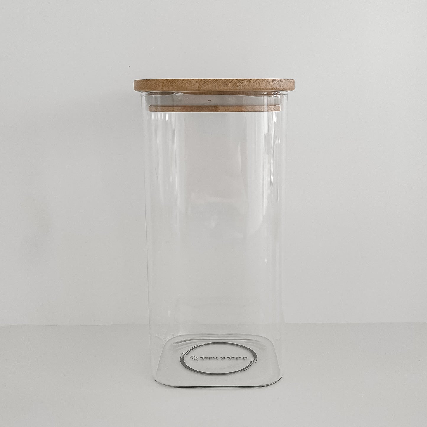 1.3L Glass & Bamboo Container